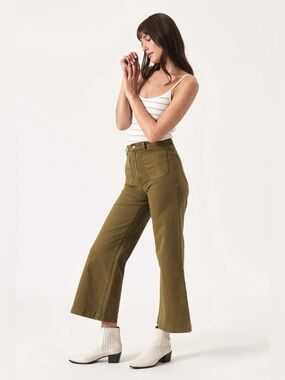 ROLLA’S Sailor Jean Army Green 24